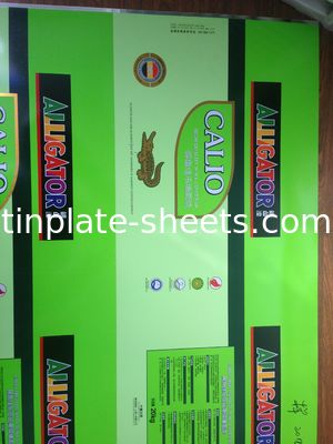 T2.5 T3 T4 T5 DR7 DR8 DR9 Printed Tinplate EN10202 Norm 2.0/2.0 2.8/2.8 Voor voedselblikjes