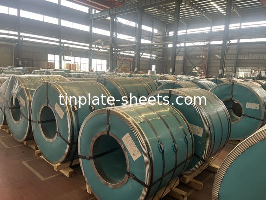 1.5-1.85 MT Elektrolytische tinplaat spoel T2/T2.5/T3/T4/T5/DR8/DR9 Temperatuurtype