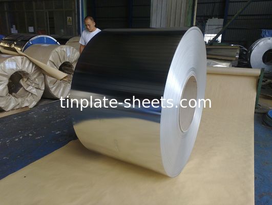 Elektrolytische tinplate spoel T2-T5 Temperatuur DR8/DR7.5/DR9 Groei en helder/steen/zilver/matte afwerking
