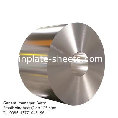 0.15-0.49mm tinplate plaat tinplate spoel 1.1/1.1-5.6/5.6 Tin Coating Tinplate Sheets Langdurige bescherming