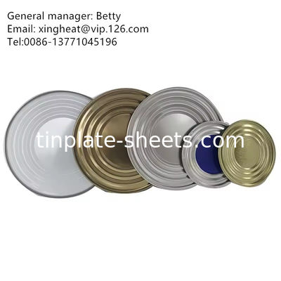 Gelakt tinplate met goudwit doorzichtig lacquer voor voedsel blik of chemische binnen