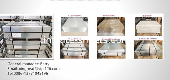Aanpasbare tinplateplaten in helder/steen/zilver/matte afwerking perfect voor verschillende toepassingen
