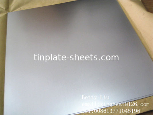 Elektrolytische tinplateplaten voor metaalverpakkingen 0,13-0,48 mm Dikte 1,5-1,85 MT per verpakking