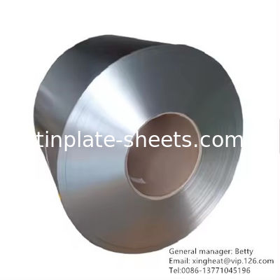 Elektrolytische tinplate spoel voor tinplate platen met 5,6/5,6 tin coating en mat oppervlakte afwerking