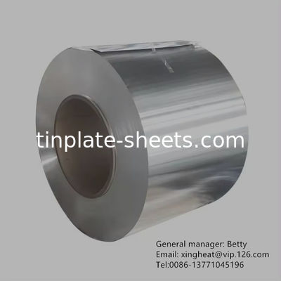 3-8 ton tinvrij staal spoel JIS G3303 Standaard steenoppervlak Afgerond T3 T4 T5Temper