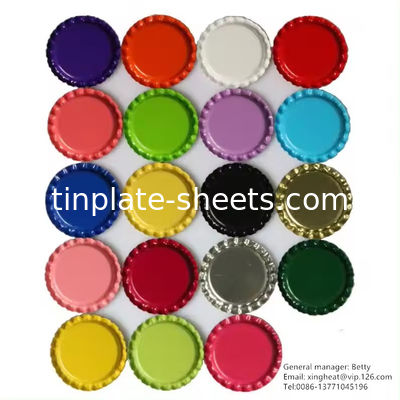 CMYK Kleurbedrukte tinvrije staal 512mm-907mm Goede vormbaarheid