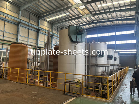 Elektrolytische tinplate, tincoating 2.8/2.8 2.0/5.0 1.1/1.1 Tinplate Mill Fabriek Vervaardiger T2.5 T3 T4 T5 DR8 DR9