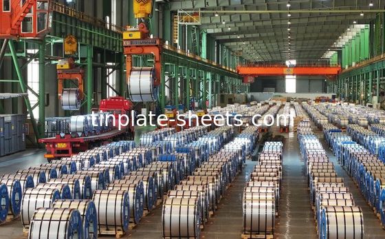 T2-T5 Tempered Tinplate Coil met 1.1/1.1-5.6/5.6 Tin Coating voor chemische blikken