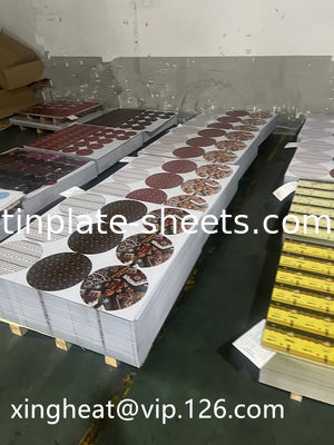 Voedingsmiddelenkwaliteit coating printing tinplate sheet milieuvriendelijk T4