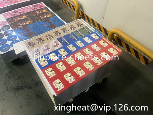 1.1/1.1 tot en met 5.6/5.6 Tincoating Tinplate sheets for chemical and food cans with bright surface finish