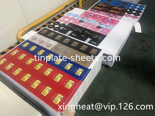 1.1/1.1 tot en met 5.6/5.6 Tincoating beschikbaar voor gedrukte tinplate