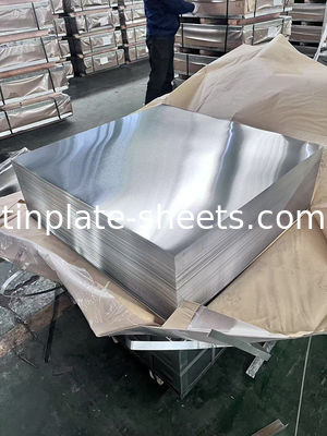 Matt Tinplate In Sheets met Temperature Options van DR8 DR7.5 en DR9 voor aanpassing en flexibiliteit