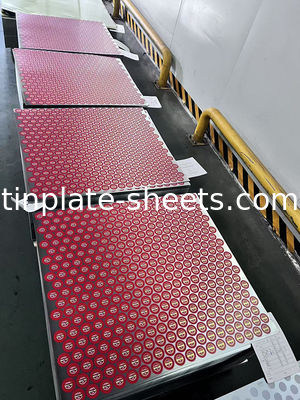 Elektrolytische tinplate spoel voor tinplate platen met 5,6/5,6 tin coating en mat oppervlakte afwerking