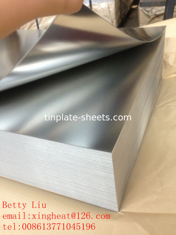 Elektrolytische tinplate, tincoating 2.8/2.8 2.0/5.0 1.1/1.1 Tinplate Mill Fabriek Vervaardiger T2.5 T3 T4 T5 DR8 DR9