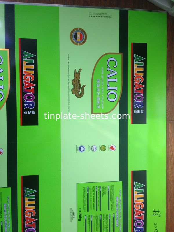 Voedselkwaliteit coating printing tinplate blad 4 kleur gedrukt tinplate 6 kleur tinplate 2.0/2.0