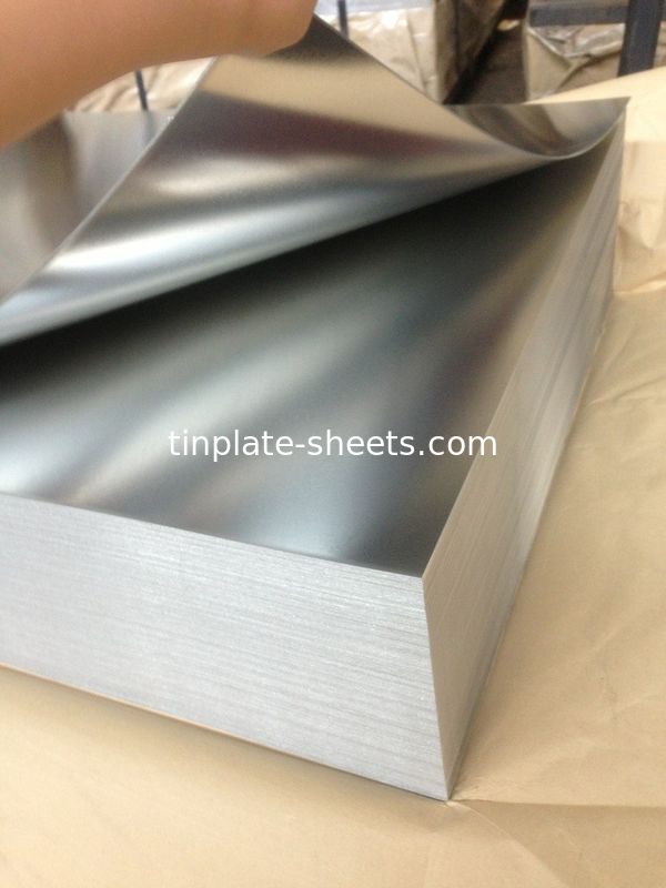 Elektrolytische tinplaat Plaat tin coil voor chemische blikken voedselblikken JIS G3303 2.8/2.8 T2.5 T5 T4 T3 DR8 steen afwerking
