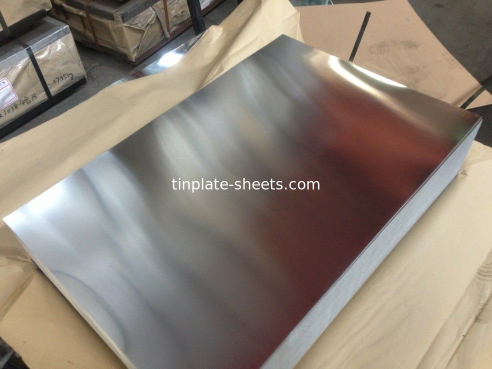 Platen van tin voor verpakkingsblikken JIS G3303 Standaard T4 T3 T5 DR8 STONE FINISH Elektrolytische platen van tin