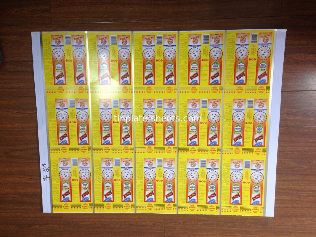 Verlakte tinplate Staalplaat drukplaat tinplate tinplate met lak EN10202 JIS G3303 T3 T4