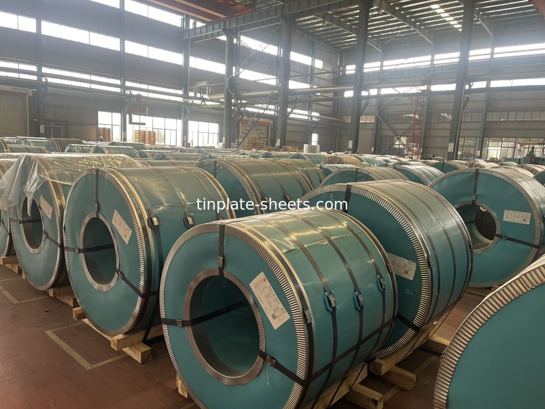 1.5-1.85 MT Elektrolytische tinplaat spoel T2/T2.5/T3/T4/T5/DR8/DR9 Temperatuurtype