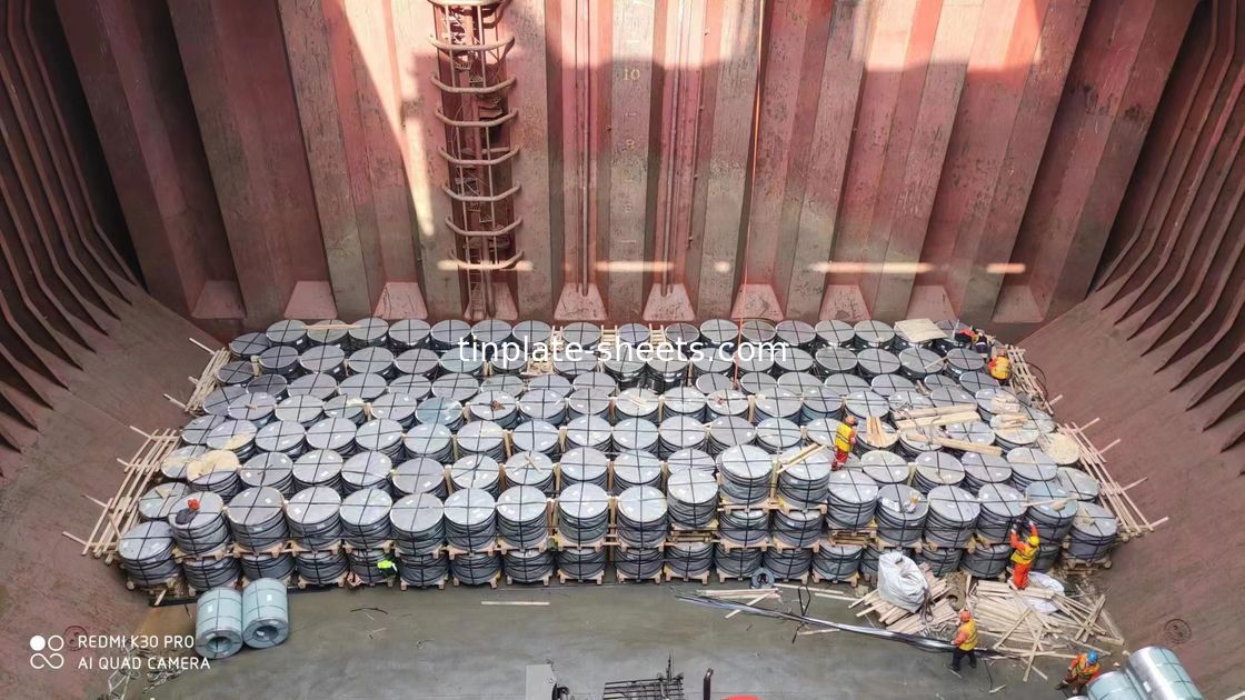 Blokken van tinplaat voor chemische blikken oog naar de lucht geëxporteerde verpakkingen 2.0/2.0 tin coating JIS G3303 standaard
