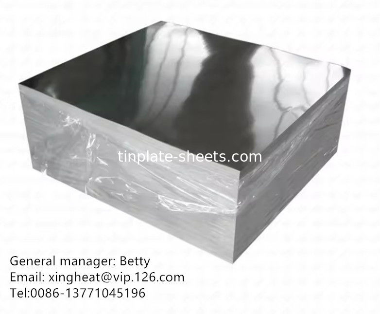 EN10202 Blokplaten voor verpakkingsblikken JIS G3303 Standaard steen helder afwerking T3 T5 DR8 STONE afwerking