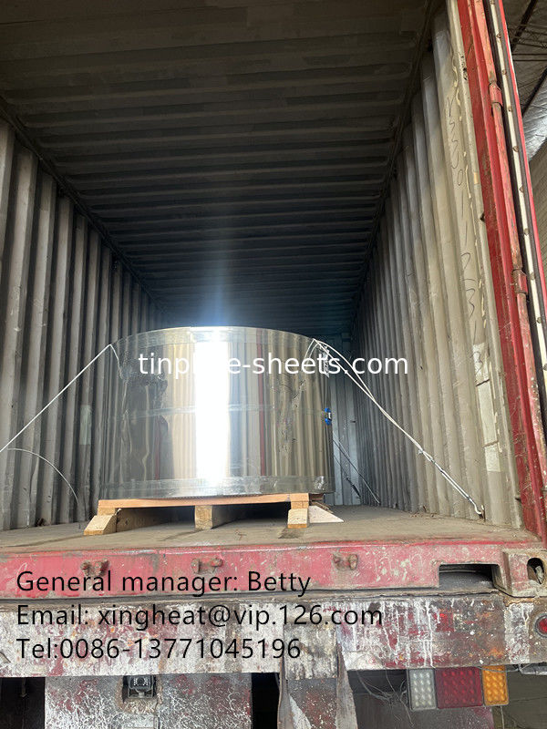 Elektrolytische tinplate, tincoating 2.8/2.8 2.0/2.0 Tinplate Mill Fabriek T2.5 T3 T4 T5 DR8 DR9