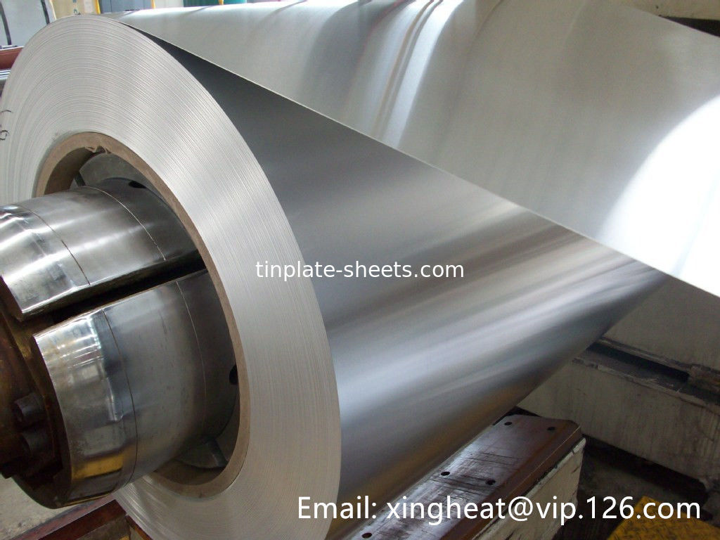 JIS G3303 Standaard tinplate spoel met 0,13-0,48 mm dikte en 600-986 mm breedte 2,0/2.0
