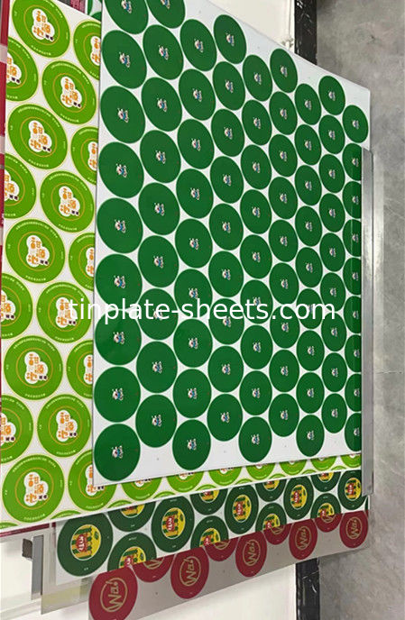 Hoge sterkte T3 T4 T5 gedrukt tinplate stalen plaat 512 mm-1100 mm Breedte 2,0/2.0