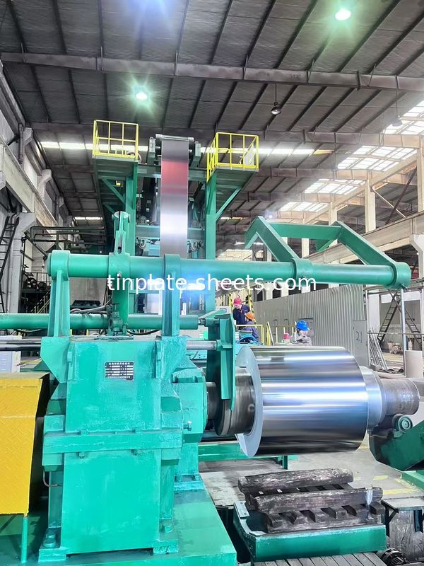 Elektrolytische tinplate spoel voor tinplate platen met 5,6/5,6 tin coating en mat oppervlakte afwerking