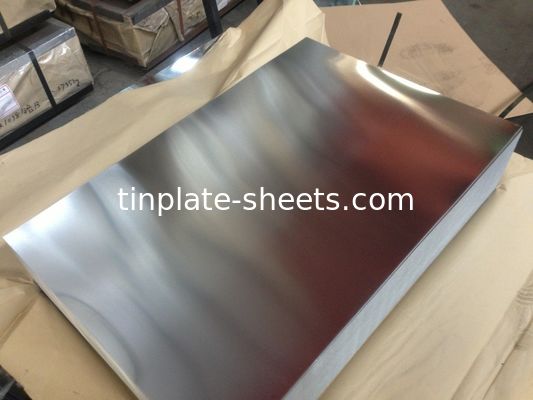 Platen van tin voor verpakkingsblikken JIS G3303 Standaard T4 T3 T5 DR8 STONE FINISH Elektrolytische platen van tin