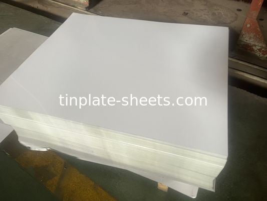 Op maat gemaakte 6 kleuren gedrukte tinplate staalplaat rechthoekige vorm
