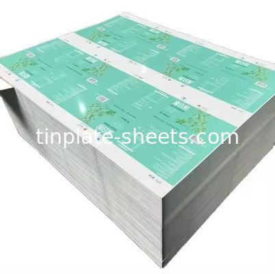 Gepersonaliseerde kleur MR SPCC Tinplate Plaat Printed Corrosion Proof 2.0/2.0
